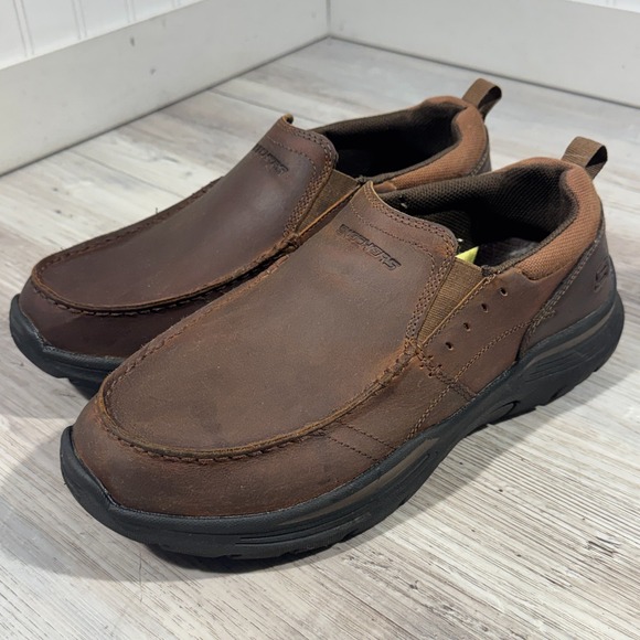 Skechers 66146 Relaxed Fit Expended Seveno Leather Slip On Shoes Men Size US 9 main image 9